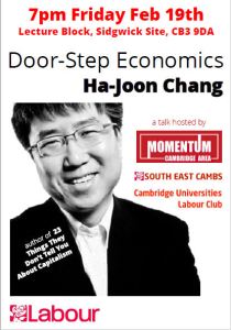 Dr Ha-joon Chang talk on Feb 19 2016